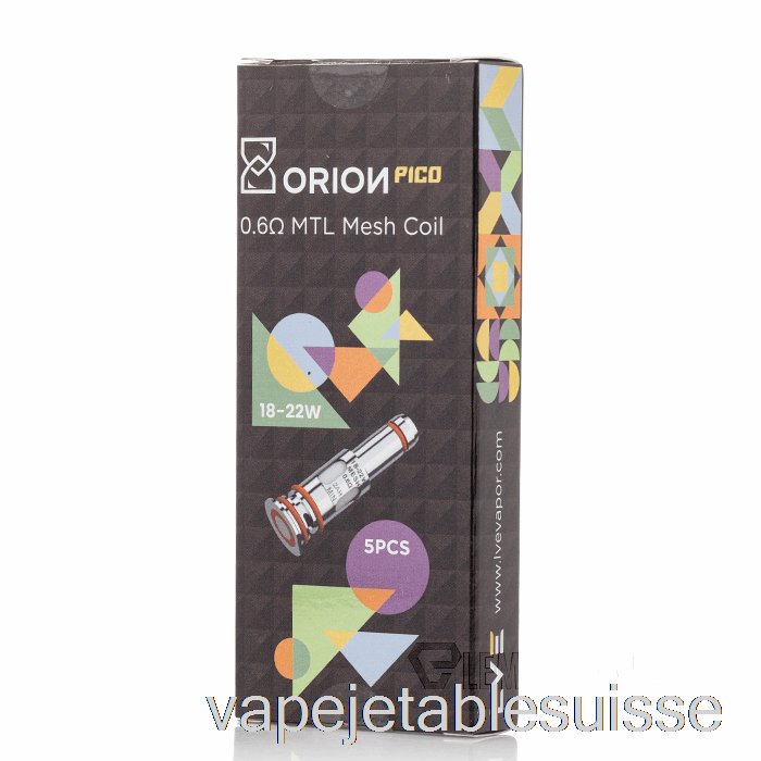 Vape Suisse Lve Orion Pico Bobines De Remplacement Bobines De Maille Pico 0,6ohm